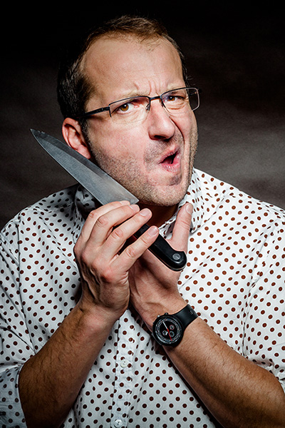 Professional portrait images for editorial, Robert Gorski, creator of The Chairman's Ear polish political satire web series. Robert Górski, creator of The Chairman's Ear political satire web series, leader of Kabaret Moralnego Niepokoju. Business Potographer at Warsaw, Poland