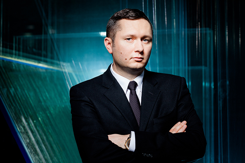 Professional business images in Cracow, Poland. Mikołaj Placek, CEO of Oknoplast business images