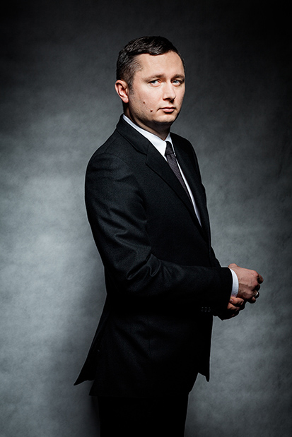 Professional business images in Cracow, Poland. Mikołaj Placek, CEO of Oknoplast business images