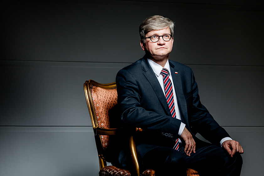 Politics electoral photo session. Paweł Soloch, Head of the National Security Bureau.