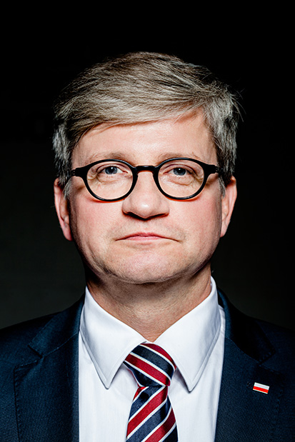 Best portrait photographer in Warsaw. Paweł Soloch, Head of the National Security Bureau.