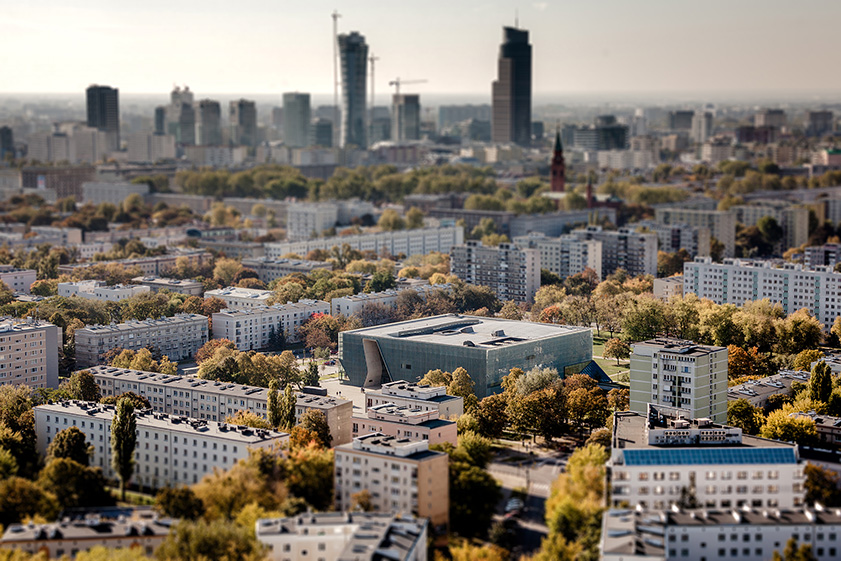 Architectural photography in Warsaw. POLIN Museum of the History of Polish Jews in Warsaw