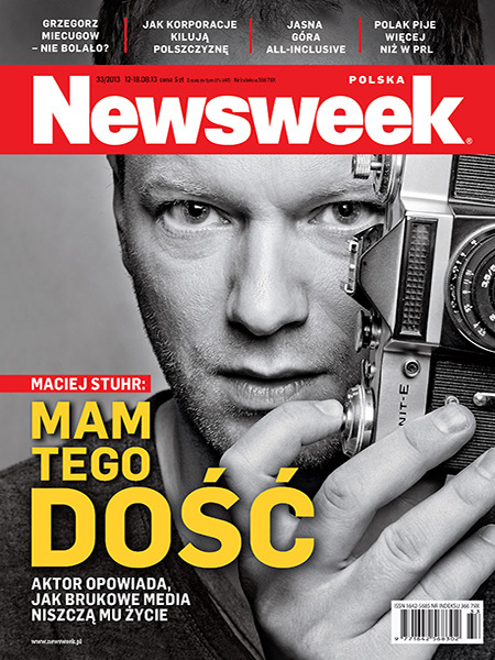 Maciej Stuhr, aktor. Okładka magazynu Newsweek. Profesjonalna Fotografia Portretowa Warszawa.