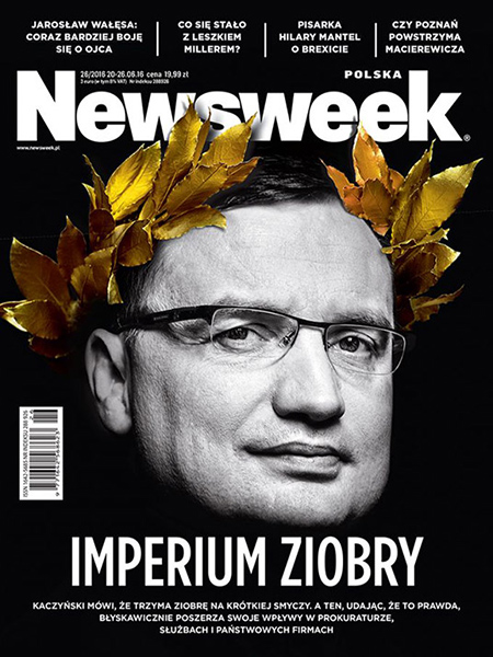 Zbigniew Ziobro, Minister Sprawiedliwości i Prokurator Generalny. Okładka magazynu Newsweek. Profesjonalne sesje zdjęciowe dla polityków Warszawa.