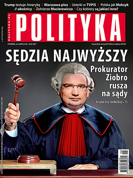 Zbigniew Ziobro, Minister Sprawiedliwości i Prokurator Generalny. Okładka magazynu Polityka. Profesjonalne sesje zdjęciowe polityków Warszawa.