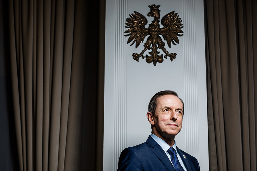 Tomasz Grodzki, Marshal of the Senate, lawyer and politician, professional image session, Constitution of Poland Tomasz Grodzki, Marshal of the Senate, professional image session, Constitution of Poland.